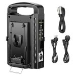 Neewer V-Mount/V Lock Dual Channel Battery Charger with DC 16.5V